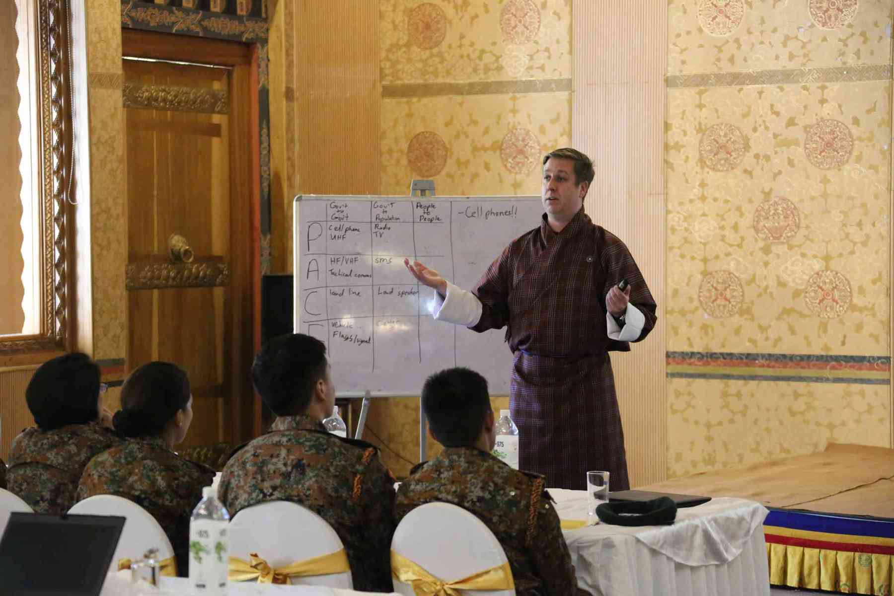 Bhutan hosts expert exchange on disaster response (2019)