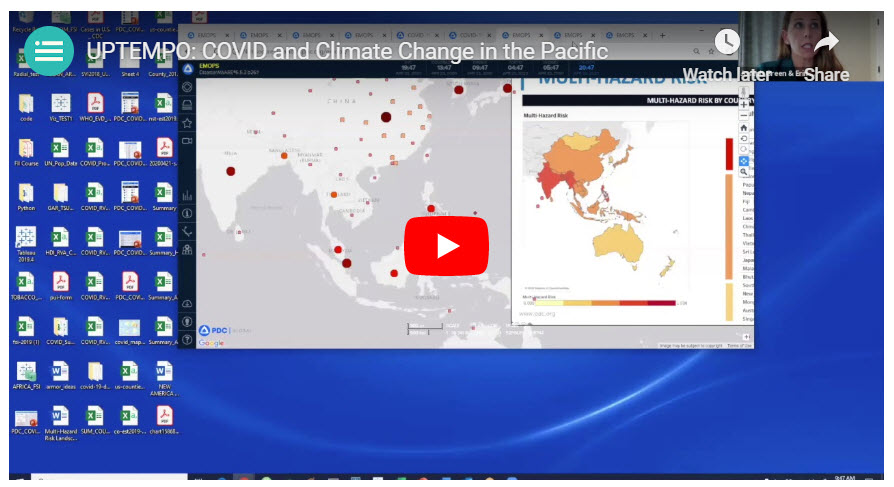 UPTEMPO: COVID and Climate Change in the Pacific